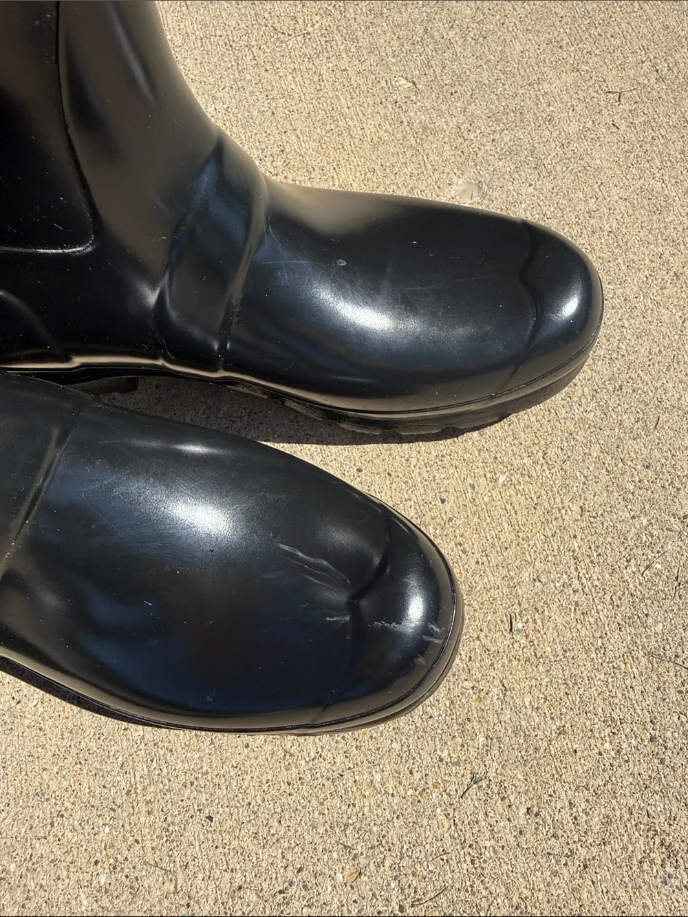 Hunter Black Mid-Calf Rain Boots size 9 - Picture 4 of 6